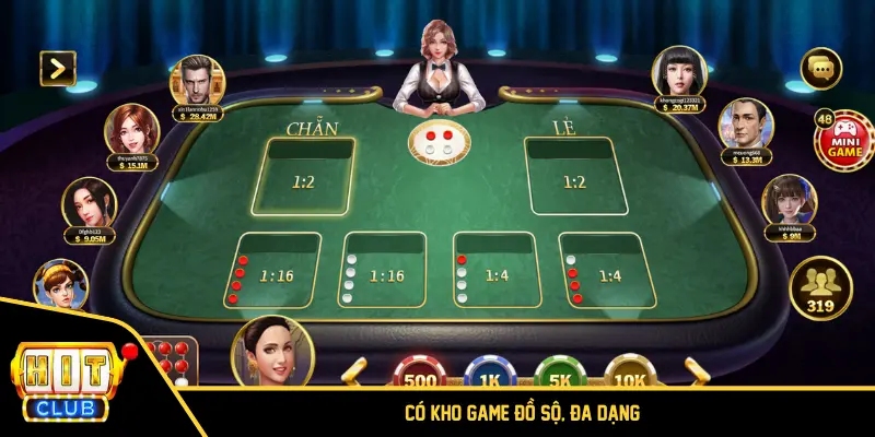 Có kho game đồ sộ, đa dạng