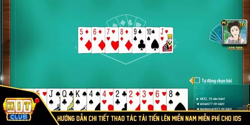 Hướng dẫn chi tiết thao tác tải Tiến Lên Miền Nam miễn phí cho iOS