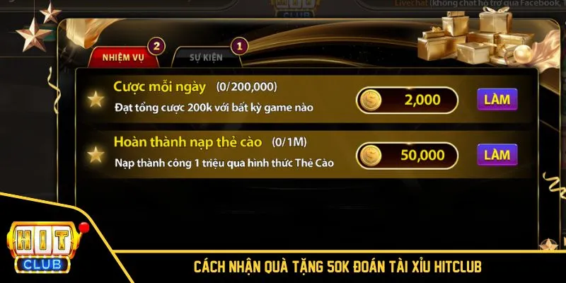 Cách thức nhận quà thường khi chơi tài xỉu