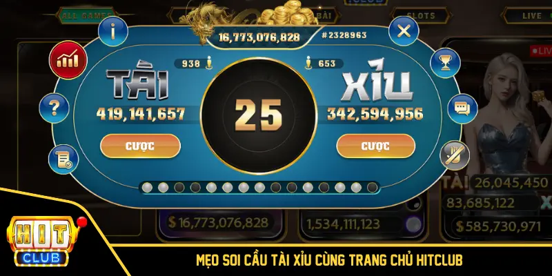 Mẹo soi cầu tài xỉu cùng trang chủ HITCLUB