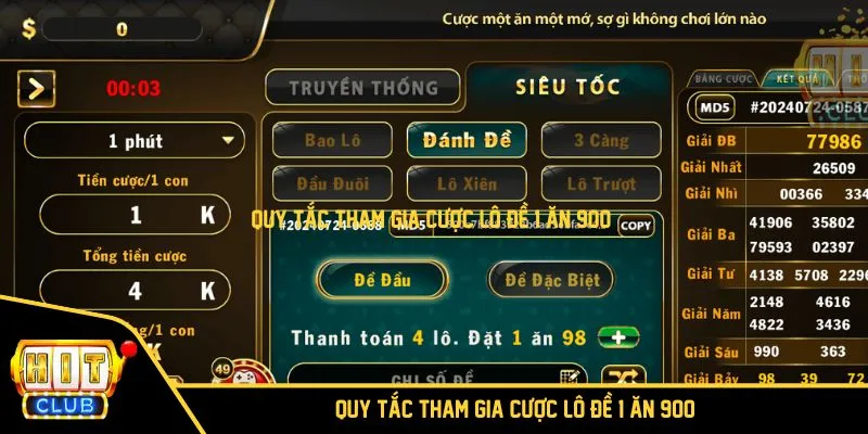 Quy tắc cược lô đề cho hội viên